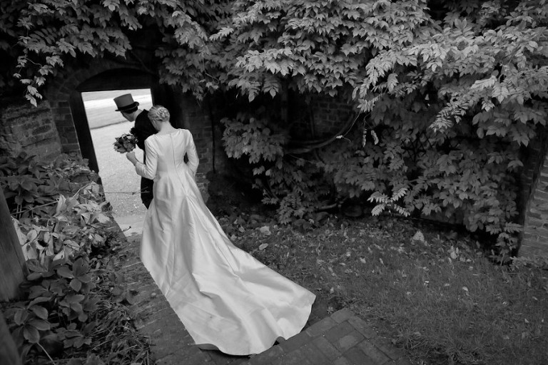 Photo de mariage noir et blanc