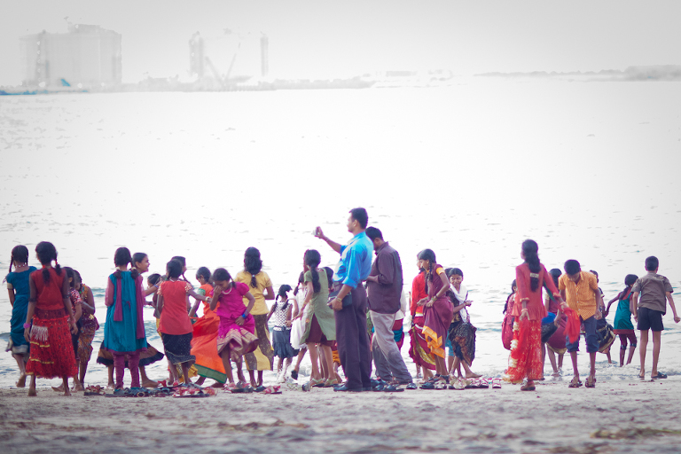 Groupe d'écoliers indiens à Cochin
