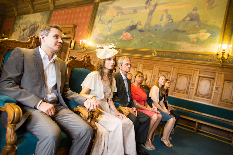 Photo de mariage à la mairie du XIVe arrondissement